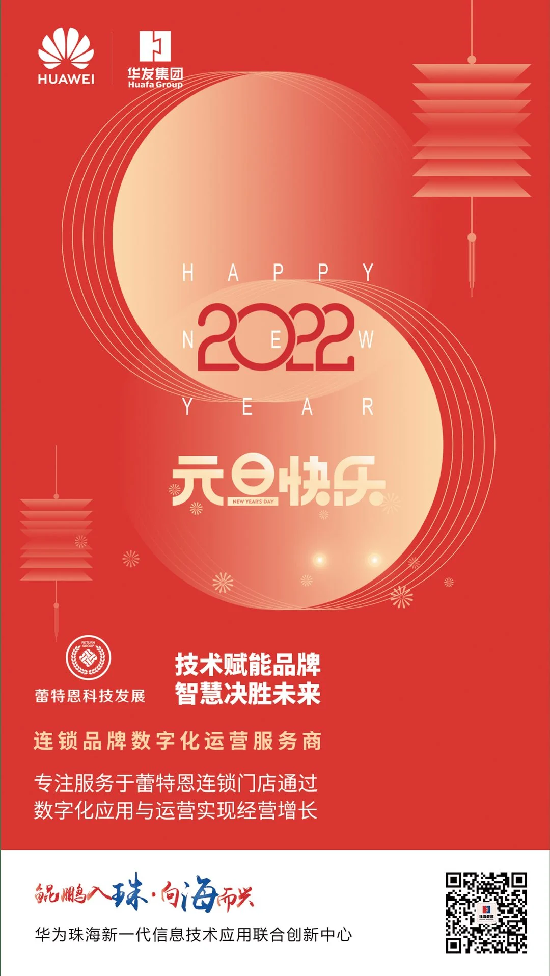 华为联合创新中心元旦新年品牌海报