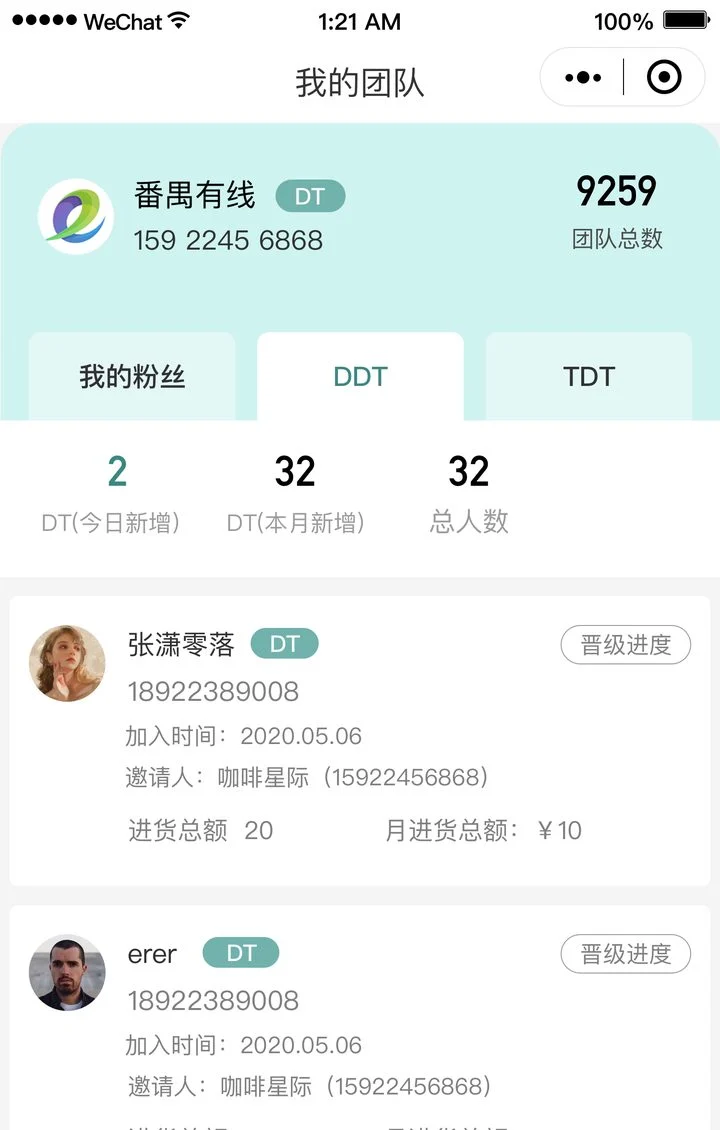 番禺集团跨境电商小程序 等级权益 · DT 平级