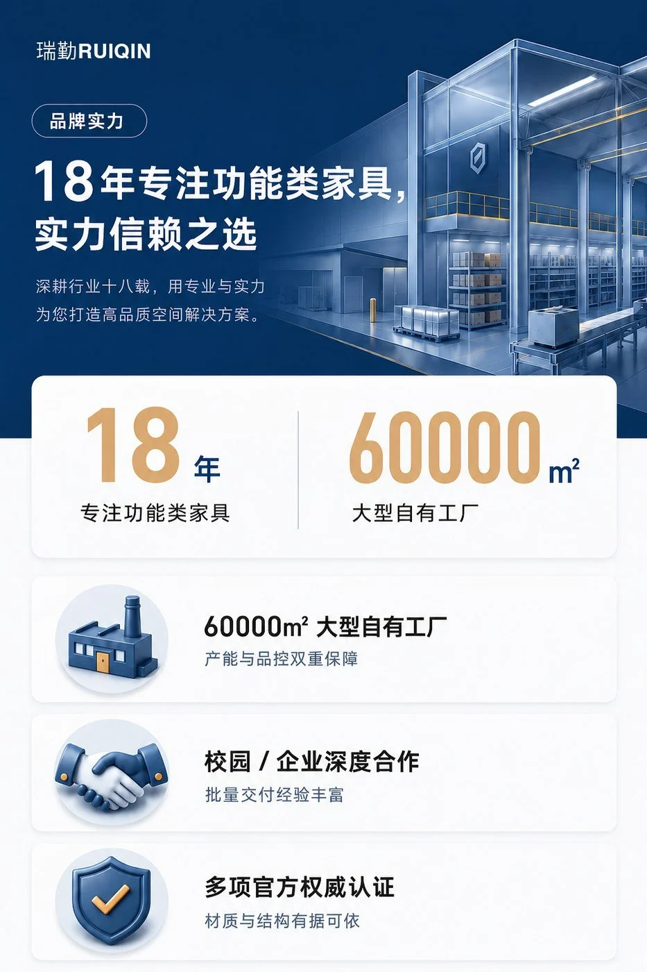RUIQIN 午睡床工厂生产可信背书图